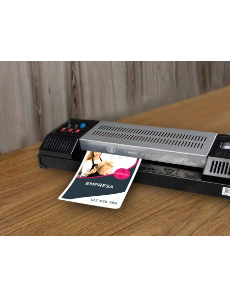 Bolsa de plastificar q-connect 153 x 216 mm 80mc din a5 caja de 100 unidades