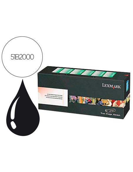 Toner lexmark laser 51b2000 ms 317dn/ 417dn / 517dn / 617dn / mx 317dn / 417de / 517de / 617de negro 2500