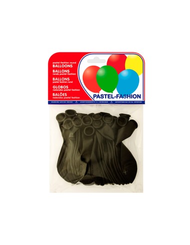 Globo 100% latex biodegradable pastel negro...