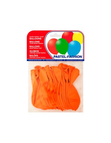Globo 100% latex biodegradable pastel naranja...