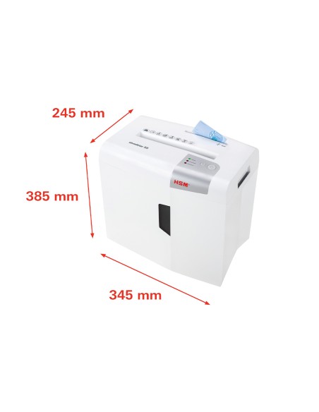 Destructora de documentos hsm shredstar x5 capacidad de corte 5 h en particulas destruye grapas clips cd y tarjetas