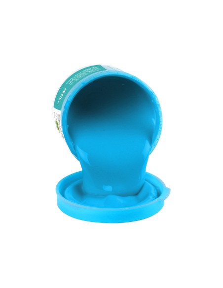 Tempera escolar liderpapel 40 ml azul cian