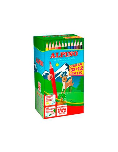 Lapices de colores alpino school pack de 132 +...