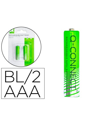 Pila q-connect alcalina aaa recargable blister...