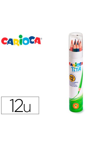 Lapices de colores carioca tita mina 3 mm tubo...