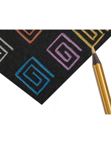 Lapices de colores carioca metallic hexagonal...