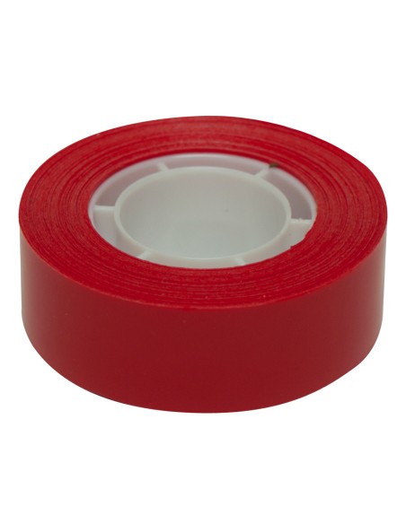 Cinta adhesiva apli 33 m x 19 mm color rojo