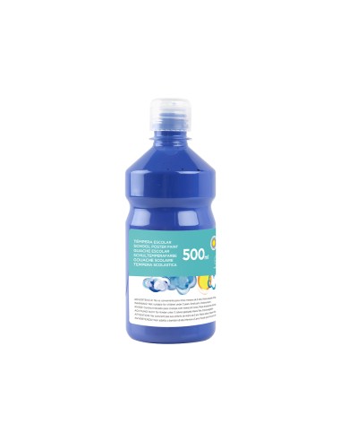 Tempera liquida liderpapel escolar 500 ml azul...