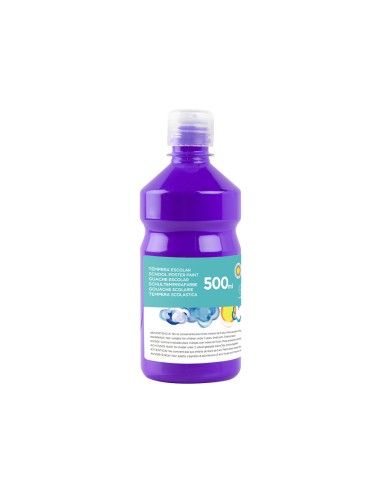 Tempera liquida liderpapel escolar 500 ml violeta