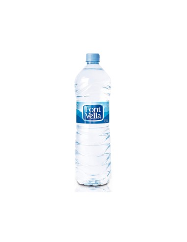 Agua mineral natural font vella botella sant...