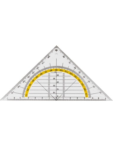 Escuadra liderpapel geometria 16 cm plastico...
