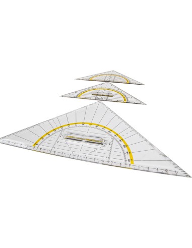 Escuadra liderpapel geometria 16 cm plastico...