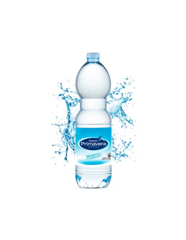 Agua mineral natural fuente primavera botella...