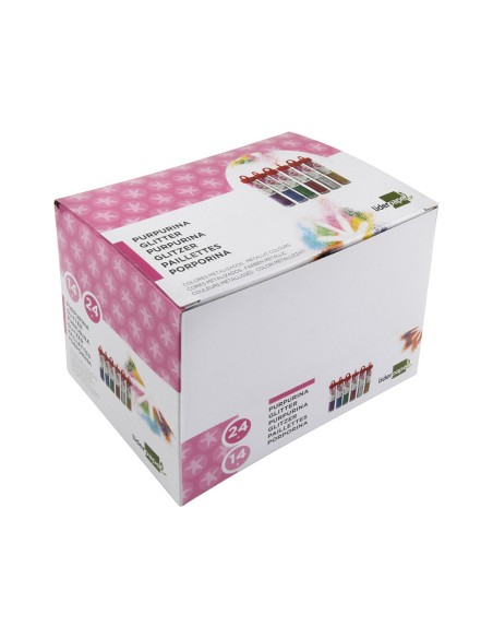 Purpurina liderpapel fantasia colores metalicos surtidos bote de 14 gr