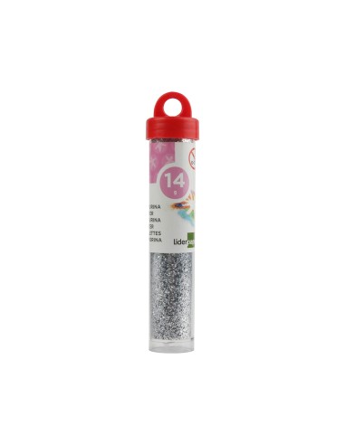 Purpurina liderpapel fantasia color plata bote...