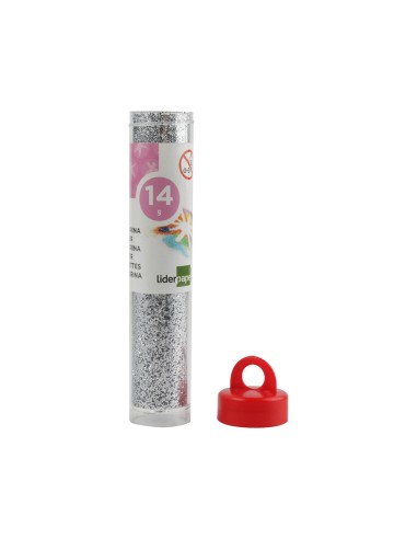 Purpurina liderpapel fantasia color plata bote...