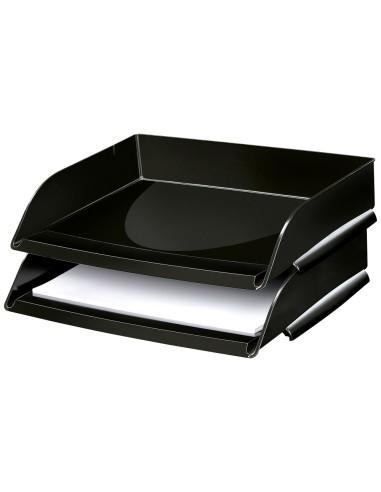 Bandeja sobremesa cep plastico apaisada negro...