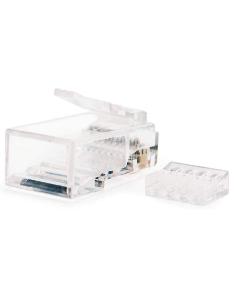 Conector nanocable rj45 8 hilos categoria 6