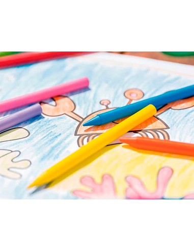 Lapices cera plastidecor caja de 36 colores...