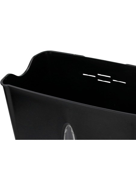Destructora de documentos q-connect kf17970 capacidad de corte 6 h destruye grapas clips y tarjetas papelera 14l