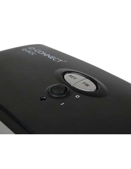 Destructora de documentos q-connect kf15553 capacidad de corte 15 h destruye grapas clips cd y tarjetas 35 litros