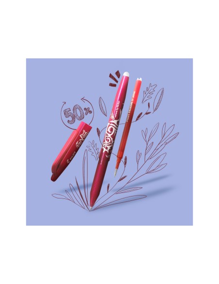 Recambio boligrafo pilot frixion ball rojo caja de 3 unidades