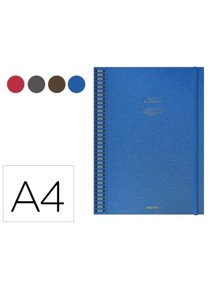 Cuaderno aula planner additio din a4 160 paginas plan anual y mensual con programacion y evaluacion