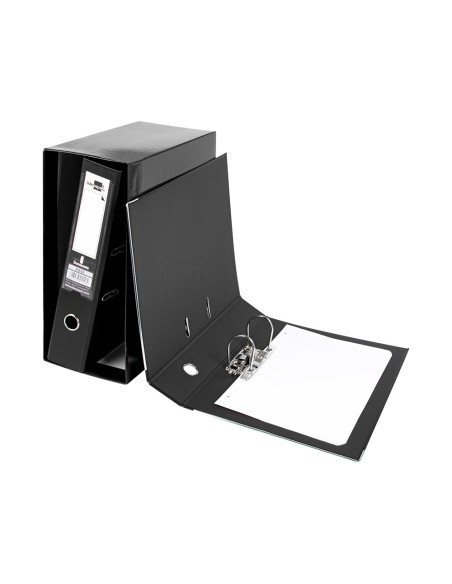 Modulo liderpapel 2 archivadores folio 2 anillas mecanismo de palanca 75mm negro