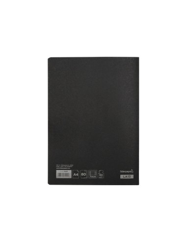 Libreta liderpapel tapa negra a4 80 hojas 60gr...