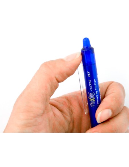 Boligrafo pilot frixion clicker borrable 0,7 mm color azul