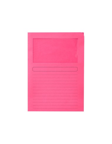 Subcarpeta cartulina q-connect din a4 rosa con...