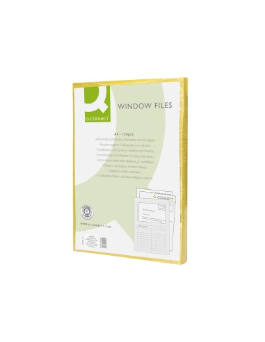 Subcarpeta cartulina q-connect din a4 amarilla...