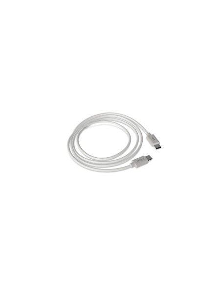 Cable groovy usb-c a tipo c longitud 1,5 m color blanco