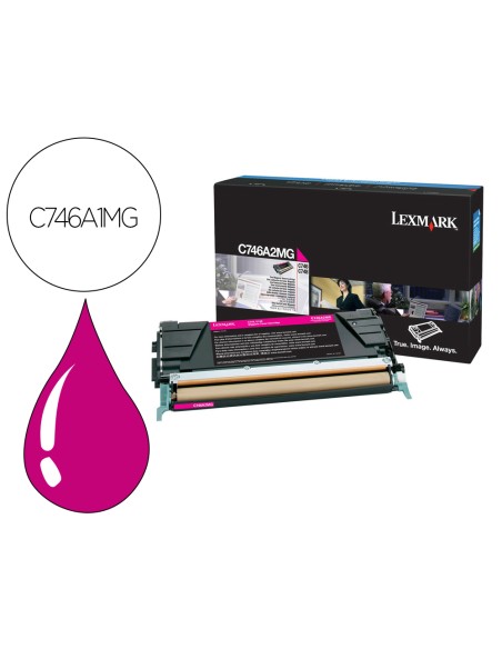 Toner lexmark laser c746a1mg c746 / c748 magenta 7000 paginas