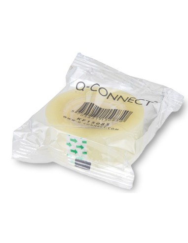 Cinta adhesiva q-connect transparente 33 m x 19...