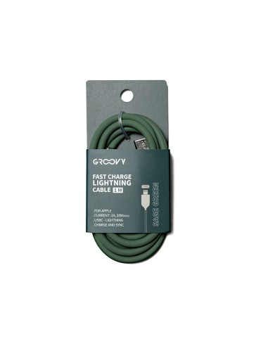 Cable groovy usb 2.0 tipo c a tipo c longitud 1...