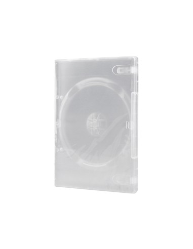 Caja dvd q-connect transparente pack de 5 unidades