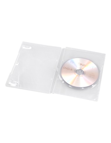 Caja dvd q-connect transparente pack de 5 unidades