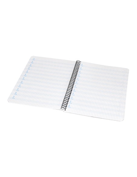 Cuaderno espiral liderpapel cuarto pautaguia tapa blanda 40h 75gr cuadro pautado 4mm c olores surtidos