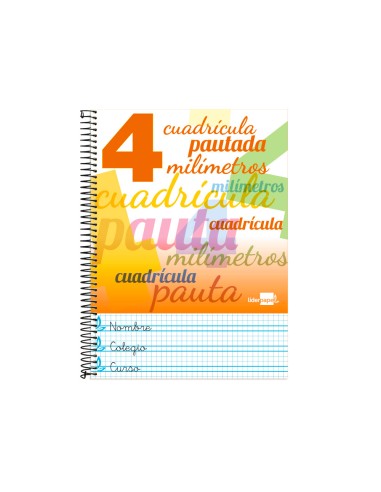 Cuaderno espiral liderpapel folio pautaguia...