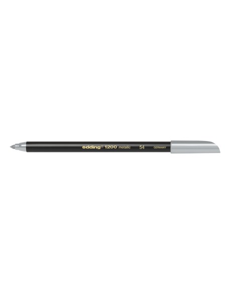 Rotulador edding punta fibra 1200 plata n. 54 punta redonda 1-3 mm