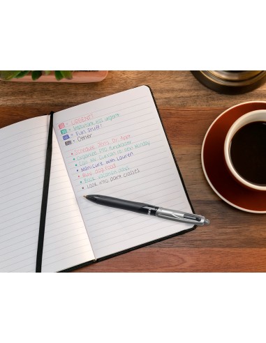 Boligrafo bic cuatro colores con grip colore...