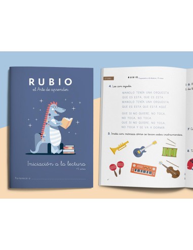 Cuaderno rubio iniciacion a la lectura + 5 años