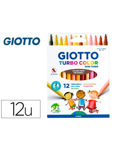 Rotulador giotto turbo color skin tones lavable...