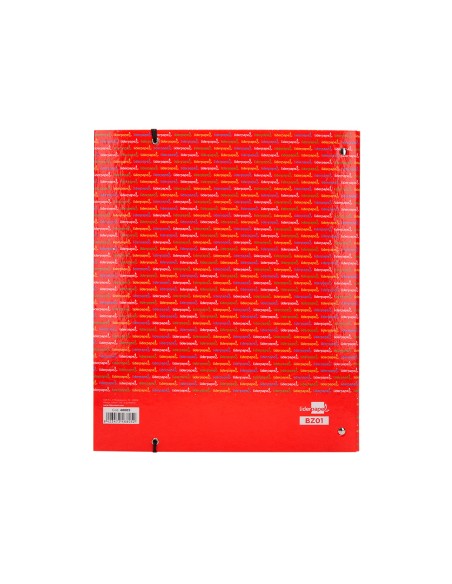 Carpeta con recambio liderpapel a4 cuadro 5mm forrada 4 anillas 20mm colores surtidos