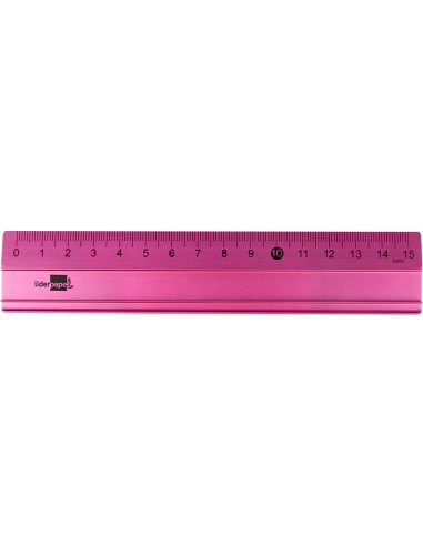 Regla liderpapel 15 cm aluminio colores surtidos