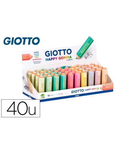 Goma de borrar giotto happy gomma pastel forma...