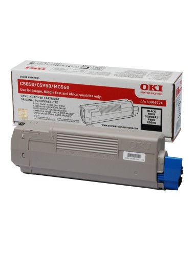 Toner oki c5850/5950/mc560 negro -8000pag- type...