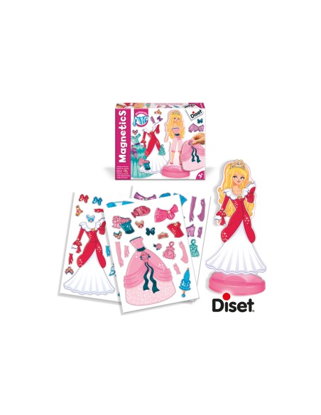 Juego diset magnetico vestidos de princesas