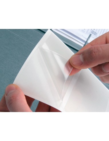 Funda autoadhesiva q-connect para tarjetas de...